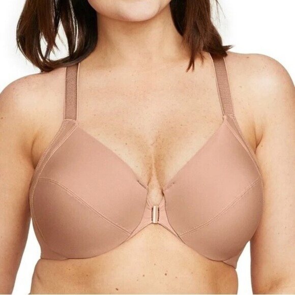 Glamorise Size 40DD Front-Close Smoothing Wonder Wire Underwire Bra NWOT 1247 - Picture 1 of 9